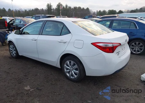 2014 Toyota Corolla Le from USA, damaged, VIN 5YFBURHE9EP065962